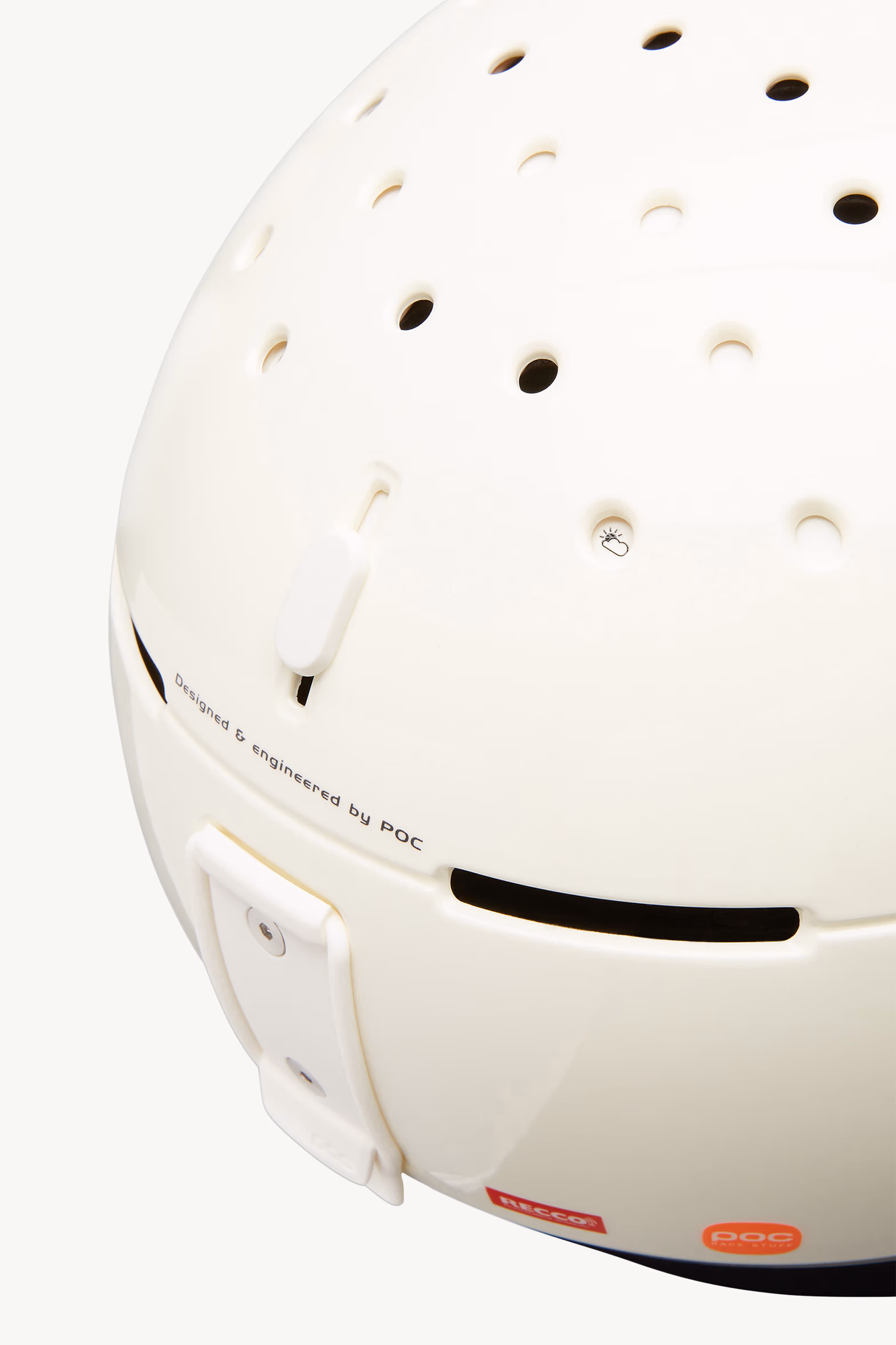Logo Ski Helmet White Ivory Moncler 6